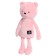 Soft toy "Bear George", 33 cm, pink color