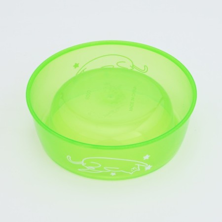Plastic bowl “cat and stars”, 300 ml, green-4