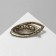 Brooch "Eye" Pearl, color brown-green in black bronze