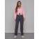 Sports female trousers, size 44, dark gray color