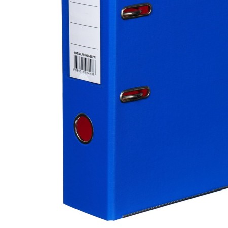 A4, 75 mm, LAMARK, PVC, bilateral wrapping, metal edging, pocket for a spine, collected, blue/pink-2