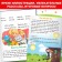 A set of teaching books with stickers 5 pcs., »Learning to read with a letter"