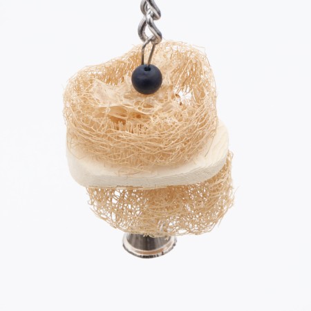 A toy with a karakatitsa carapace, lufu and bell, 15 x 5 cm-3
