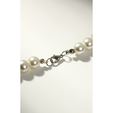 Pearl beads "Bride" ball No. 10, milk color, l = 40 cm-3