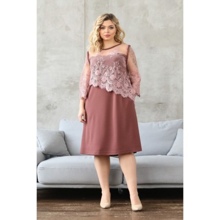Female dress, size 60, pink color-7