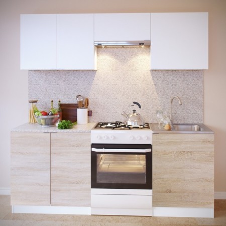 Cabinet with shelves, 800 × 300 × 600 mm, white/white color-1