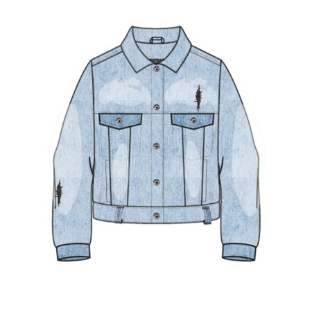 Denim jacket for the girl PlayTode, height 98 cm-7