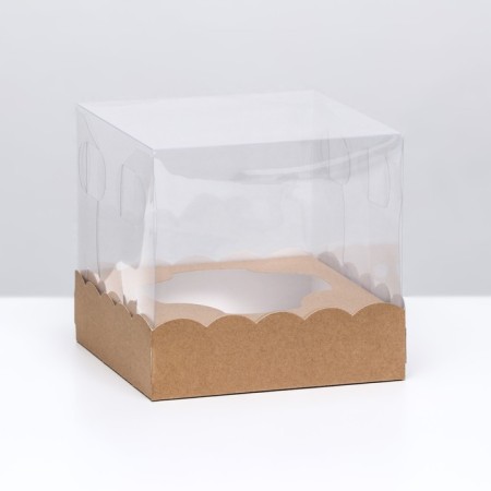 Packaging for confectionery with a lodge, craft, 15 x 15 x 14 cm