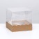 Packaging for confectionery with a lodge, craft, 15 x 15 x 14 cm