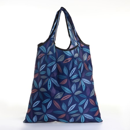Household bag without fastening, folding, blue color-1