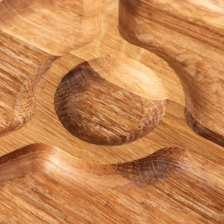 Menzhitsa wooden "pub", with a cutting board, D-20 cm, array of oak-3