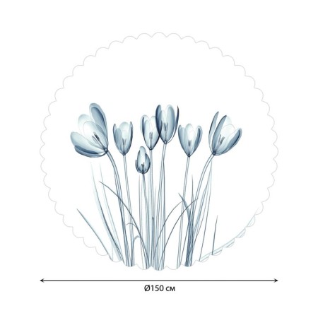 The tablecloth “water plant”, round, Saten, d = 150 cm-1