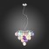 Suspension lamp ST LUCE. SL432.153.05. Sospiro. 5x60 watts, E27, 50x50 cm, chromium color