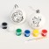Set for creativity for the New Year "New Year's ball for coloring", 2 pieces 5.5 cm, cold heart