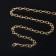 A chain with a carbine l = 50 cm (set 5 pcs.) 7 × 5 × 1 mm, SM-1935, Color Gold