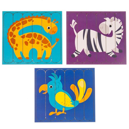 Puzzle. Collect 6 pictures "Africa", bilateral sticks-2