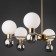Freya FR5394CL-12BS Bony, 660x660x410 mm ceiling lamp, G9, 12x25W, brass color