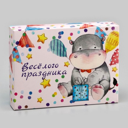 Gift box team "Fun holiday" 16.5 x 12.5 x 5.2 cm-1