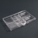 Organizer for decor, 12 cells, 18.5 × 13 × 3 cm, in a cardboard box, the color is transparent