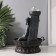 The desktop fountain from the network, backlight "Buddha at the cliff with bowls" gray 20x20x30 cm