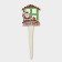Topper decorative "House and Santa Claus" 8.8x25 cm