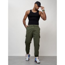 Cargo jeans men, size 56, khaki color