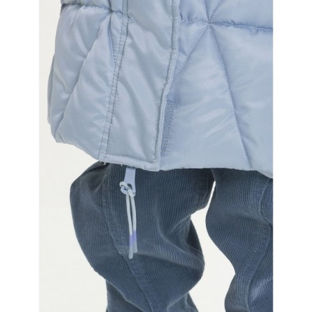 Coat for girls, height 104 cm, gray color-2