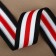 Braid knitted lamps 40 mm, 9.1 ± 0.5 m, black/white/red color