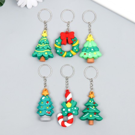Trick Rubber "New Year tree" mix 2.2x4x6 cm