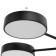 Almo chandelier 6XLED 144W 3000-6000K Black 78x78x11 cm Bayerlux