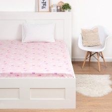 Spring Palms sheet, Minnie Mouse, 150*215 cm, 100 % cotton, Poplin
