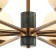 SHARO 8XE27 40W rush chandelier, size 85x85x56.5-96.5 cm, bronze color