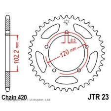 Звезда ведомая JT sprockets 23.47, цепь 420, 47 зубьев