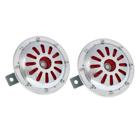 Avs Electric 1046, 12 V car signal, 335/435 Hz, 115 dB, d = 125 mm, set 2 pcs