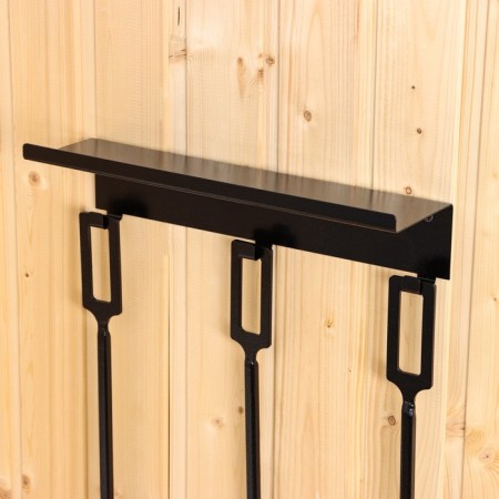 A fireplace set, wall -mounted with a “loft” shelf 600*150 mm,-1
