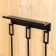 A fireplace set, wall -mounted with a “loft” shelf 600*150 mm,