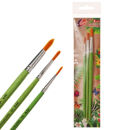 Set of brushes synthetics Zoo, round (No. 2, 3, 5)