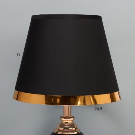 Glykeria table lamp E27 40W black and gold 25x25x40 cm-2