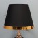 Glykeria table lamp E27 40W black and gold 25x25x40 cm