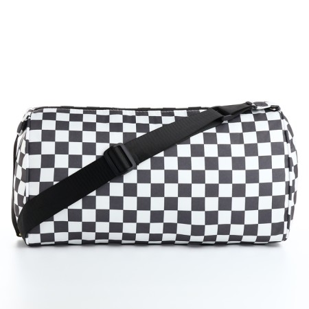 Sports bag with lightning, long belt, white/gray color-1