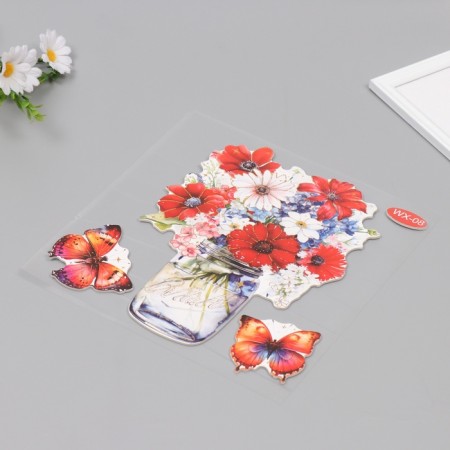 Sticker Plastic Interior "Field Bouquet" 40x31 cm-1