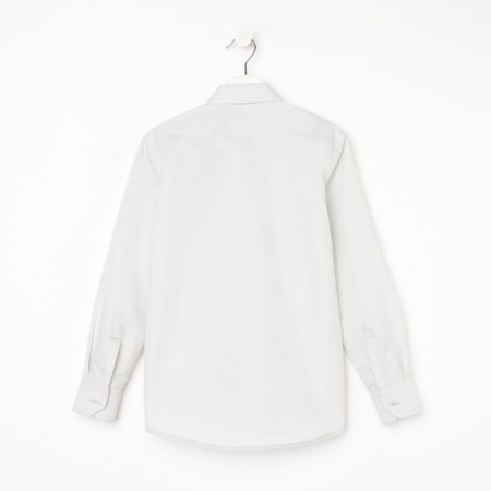 School shirt for a boy, gray color, height 122 cm-5