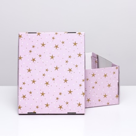 Folding box "Stars", 31.2 x 25.6 x 16.1 cm-4