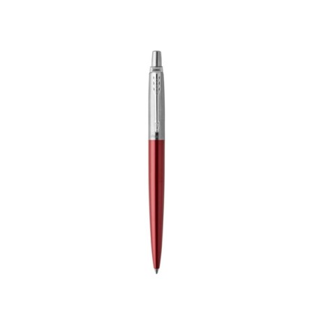 Ballpoint pen Parker Jotter Core Kensington Red M, stainless steel case, red glossy/ chrome, blue ink-3