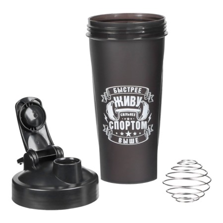 Sheker, series: Crossfit Max, "Master K. Sports", 600 ml, 9 x 21.5 cm, black-1