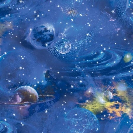 Wallpaper embossed, Duplex on a paper basis "Saratov wallpaper" D644-01 Cosmos 0.53*10m