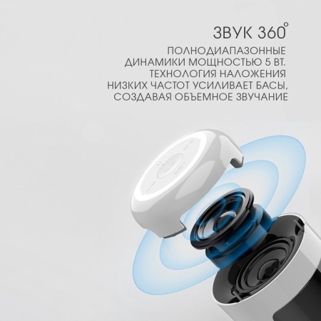 Clock - Electronic desk alarm clock: column, Bluetooth, TF card, 7.6 x 8.8 cm, USB-6