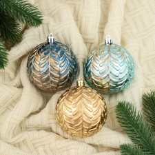Set of balls plastic D-8 cm, 3 pcs 