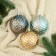 Set of balls plastic D-8 cm, 3 pcs "Madel" branches, mix