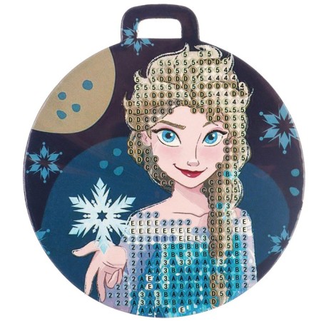 Diamond mosaic on the suspension "New Year" Cold heart-5